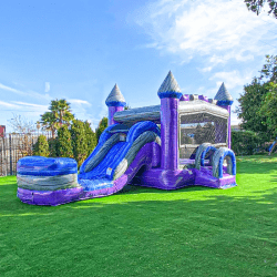 image1 1722095265 Marble Bounce House + Slide Combo (Dry)