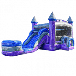 Marble Bounce House + Slide Combo (Wet)