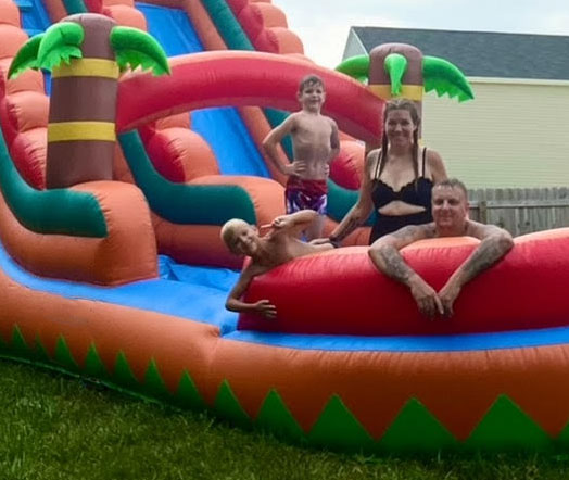 Michalski Family, owners of Twin City Inflatables in Lexington, NC