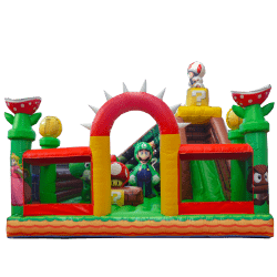 Super Mario Bros Bounce House + Slide