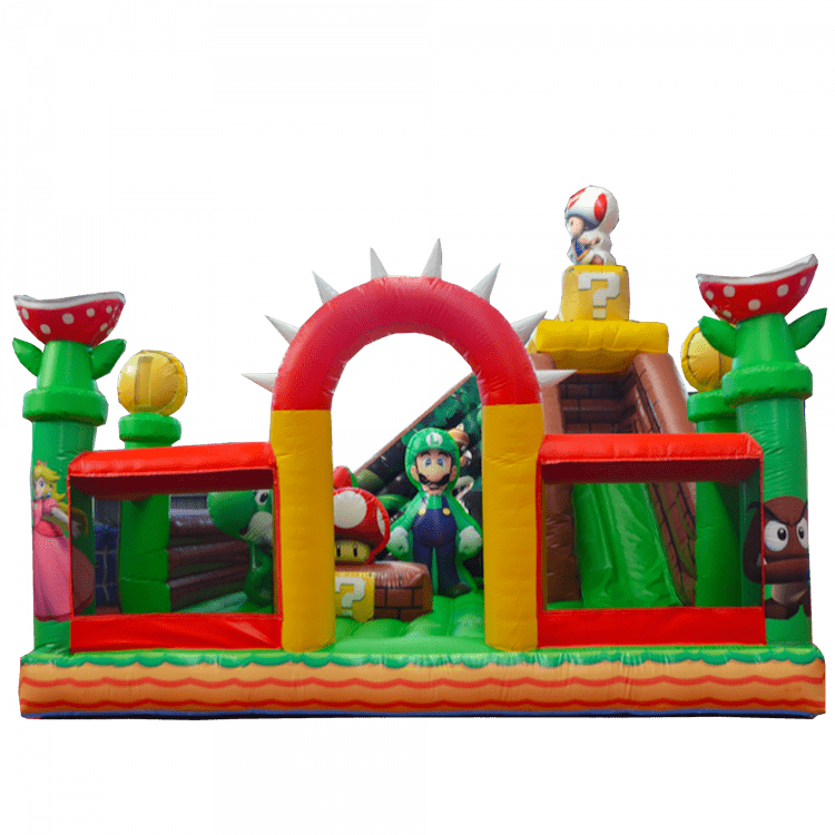 Super Mario Bros Bounce House + Slide