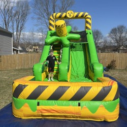 489308683 595989443487167 4064332221667455894 n 1744601594 16ft Water Slide - Yellow Toxic Waste