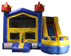 Royal Palace Bounce House + Slide Combo (Wet)