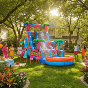 Electric Tropics at a Twin City Inflatables Party