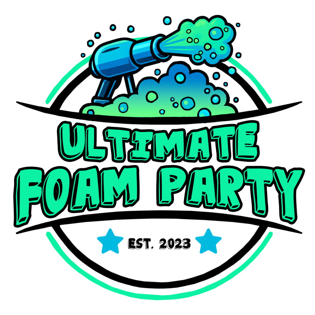 Colorful logo for foam parties | Ultimate Foam Party in Lexington, NC